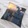 Funda de Almohada de Peluche con Diseño de Dragón del Bosque Encantado - Okomall
