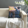 Funda de Almohada de Peluche con Diseño de Dragón del Bosque Encantado - Okomall
