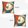 Adorabile copri-cuscino in peluche Shiba Inu - Okomall