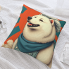 Adorabile copri-cuscino in peluche Shiba Inu - Okomall
