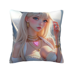 梦幻少女毛绒抱枕套 - Okomall