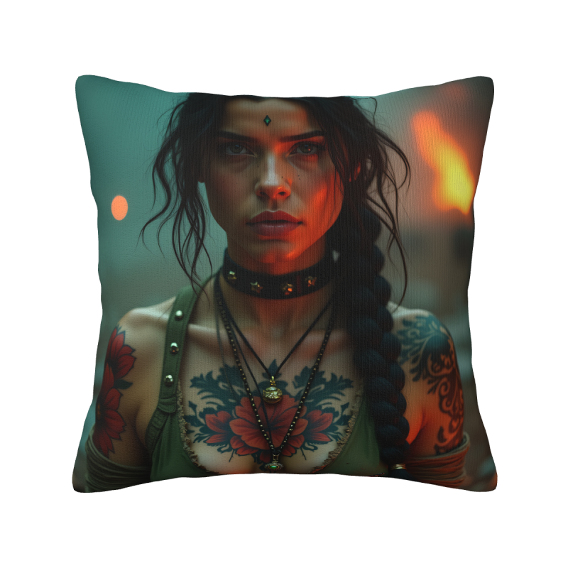 Housse de Coussin Peluche Mystérieuse Adolescente - Okomall