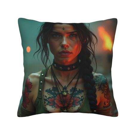 Housse de Coussin Peluche Mystérieuse Adolescente - Okomall