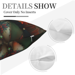 Funda de Almohada de Peluche de Misteriosa Adolescente - Okomall