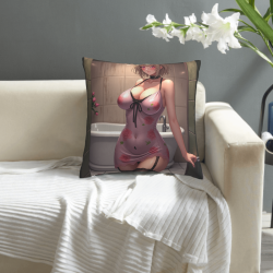 Funda de almohada de felpa para niña con bata - Okamall