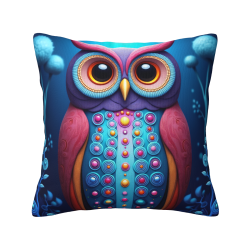 Funda de cojín de peluche con diseño de cielo estrellado - Okomall
