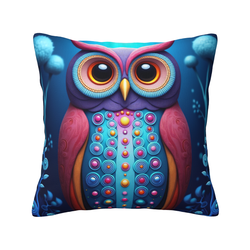 Funda de cojín de peluche con diseño de cielo estrellado - Okomall