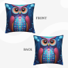 Copri-cuscino in peluche con motivo di cielo stellato - Okomall