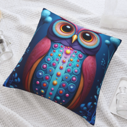 Copri-cuscino in peluche con motivo di cielo stellato - Okomall