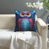 Copri-cuscino in peluche con motivo di cielo stellato - Okomall