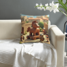 Funda de cojín de peluche con tema de soldados romanos antiguos - Okomall