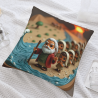 Funda de cojín de peluche con tema de "El Éxodo de Moisés" - Okomall