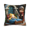 Housse de coussin en peluche château de conte de fées - Okomall
