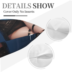 Double-Sided Cute Anime Girl Plush Pillow Cover - OkoMall