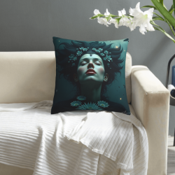 Custodia per cuscino in peluche 'Sogno di Opulenza' - 18x18 pollici | OKOMALL