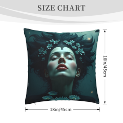 غطاء وسادة فروي "الرفاهية الحالمة" - 18 × 18 بوصة | OKOMALL