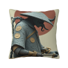 Samurai-Themen-Plüsch-Kissenbezug - Okomall