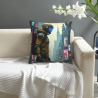 Housse de coussin personnage cyberpunk - Okomall