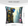 Housse de coussin personnage cyberpunk - Okomall