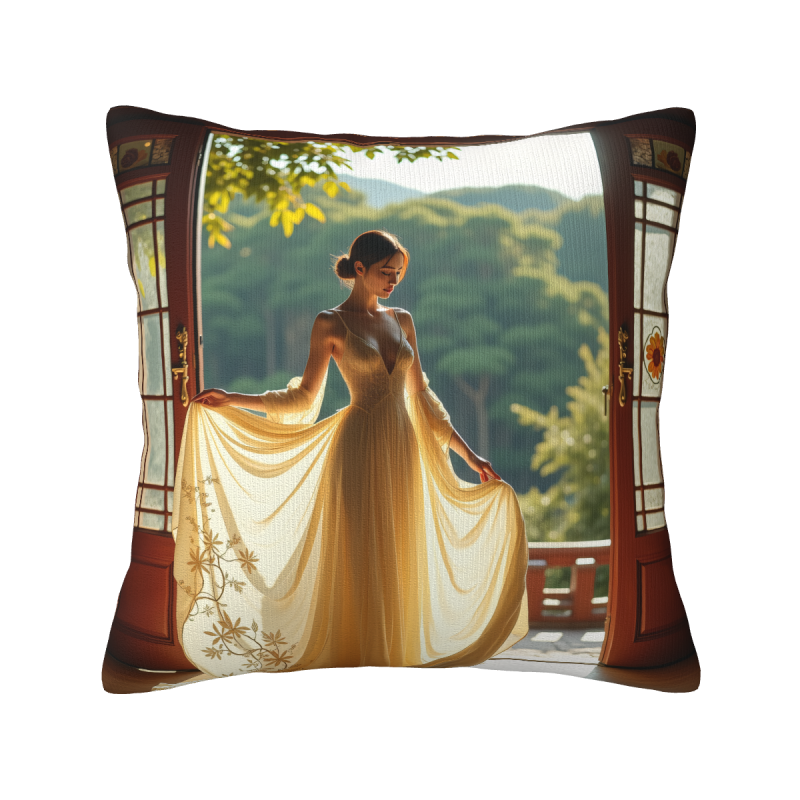 Housse de coussin en peluche pour fille esthétique - Okomall