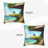 Housse de coussin à thème de forêt en peluche - Okomall