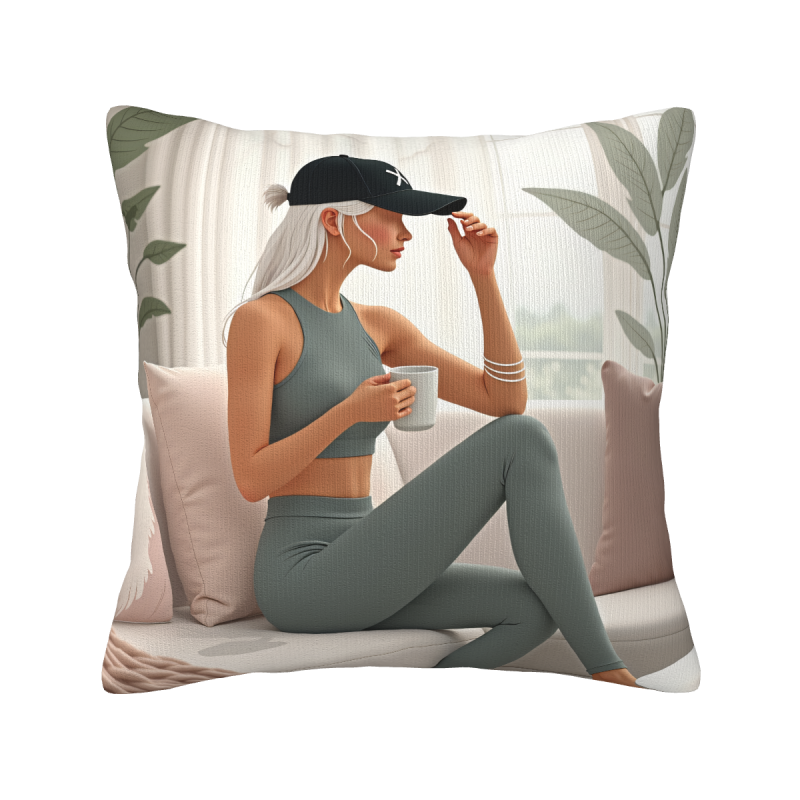 Coussin en peluche à double face - Okomall