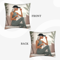 Coussin en peluche à double face - Okomall