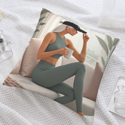 Coussin en peluche à double face - Okomall