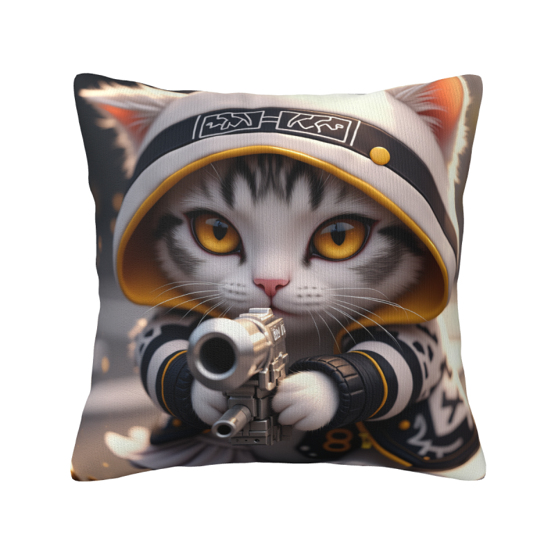 Housse de coussin en peluche à motifs géométriques abstraits - Okomall
