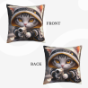 Housse de coussin en peluche à motifs géométriques abstraits - Okomall