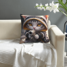 Housse de coussin en peluche à motifs géométriques abstraits - Okomall