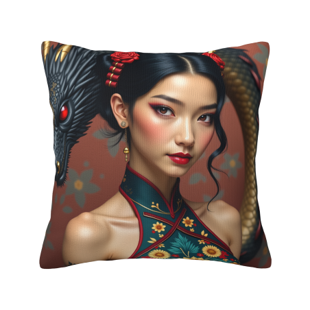 Kuscheliges Kissenbezug mit Ostprinzessin-Motiv - Okomall