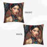 Coussin moelleux avec motif de Belle de l'Orient - Okomall
