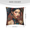 Coussin moelleux avec motif de Belle de l'Orient - Okomall