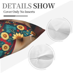 Coussin moelleux avec motif de Belle de l'Orient - Okomall