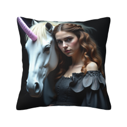 Housse de Coussin en Peluche Dreamy Girl - Okomall