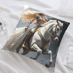 Funda de cojín de felpa Espíritu de ensueño - Okomall