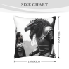 Funda de cojín de felpa con diseño de dragón - 18x18 pulgadas | Okomall