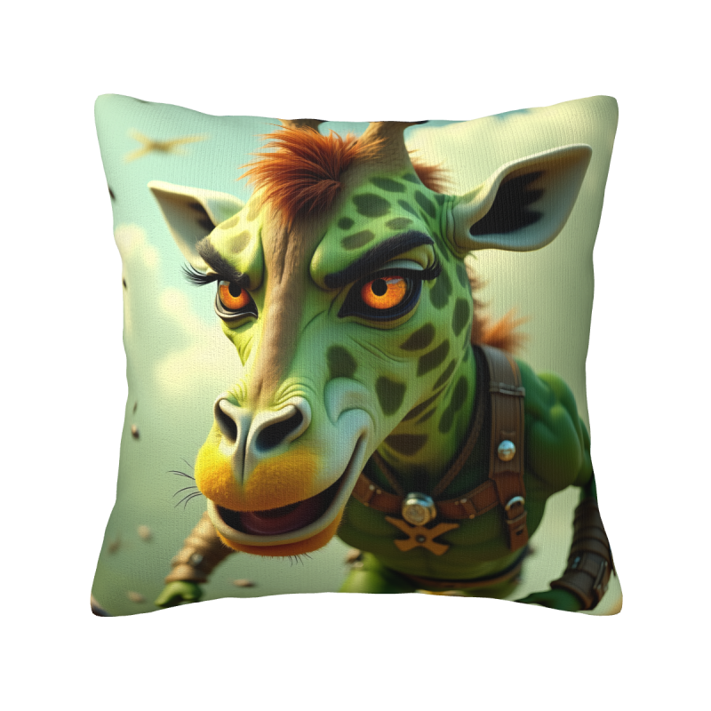 可愛動物毛絨抱枕套 - 18x18英寸 | Okomall