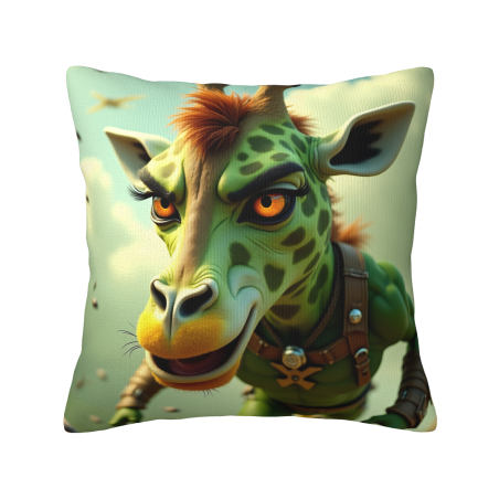 Housse de coussin animal en peluche mignon - 18x18 pouces | Okomall