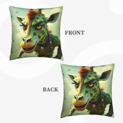 Housse de coussin animal en peluche mignon - 18x18 pouces | Okomall