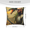 Housse de coussin en peluche à motif de chevalier médiéval - Okomall