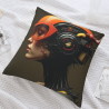 Coussin moelleux à motif d'illusion - Okomall