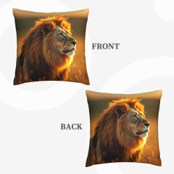 Housse de coussin en peluche Sérénité forestière - Okomall