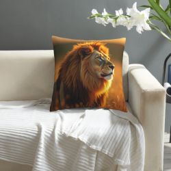 Housse de coussin en peluche Sérénité forestière - Okomall