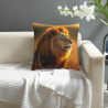 Housse de coussin en peluche Sérénité forestière - Okomall