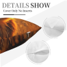Housse de coussin en peluche Sérénité forestière - Okomall