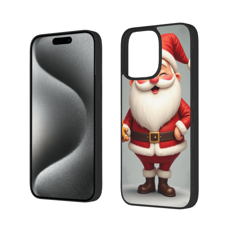Coque sur le thème du Père Noël pour iPhone 15 Pro/Pro Max - okomall