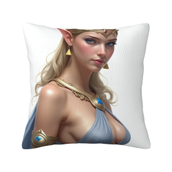 ファンタジー少女と素晴らしいクッションカバー - 全面プリント | OKOMALL