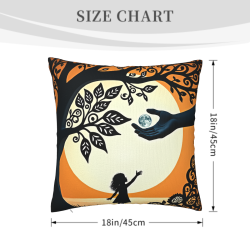 Housse de Coussin Peluche Fille Rêveuse - Boutique Officielle Okomall
